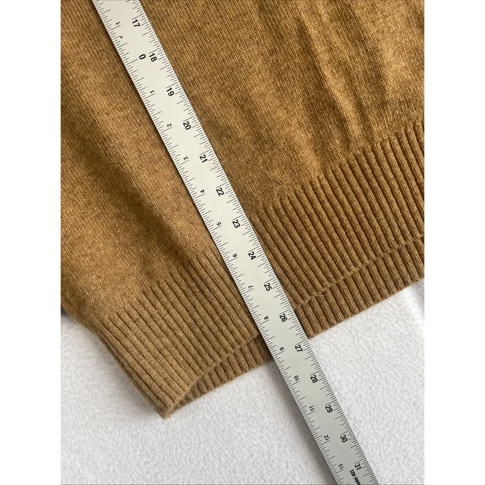 J.Crew Mens Lambswool Blend Crewneck Sweater Brown AA027 Size M NEW